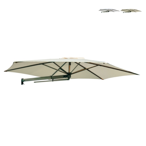 Vægmonteret sammenklappelig parasol til terrasse/balkon UV50+ Parrot Kampagne