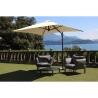 Kvadratisk sideparasol 250x250 til haven UV50+ beskyttelse Trend 