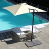 Kvadratisk sideparasol 250x250 til haven UV50+ beskyttelse Trend 