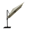 Retraktabelt sidehængslet haveparasol 3x3 i aluminium Antibes Mængderabat