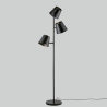 Colt LP3 gulvlampe i metal med tre justerbare lyskilder i industriel stil På Tilbud