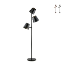 Colt LP3 gulvlampe i metal med tre justerbare lyskilder i industriel stil Kampagne