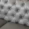 Chesterfield 2 personer design sofa imiteret læder armlæn mange farver 