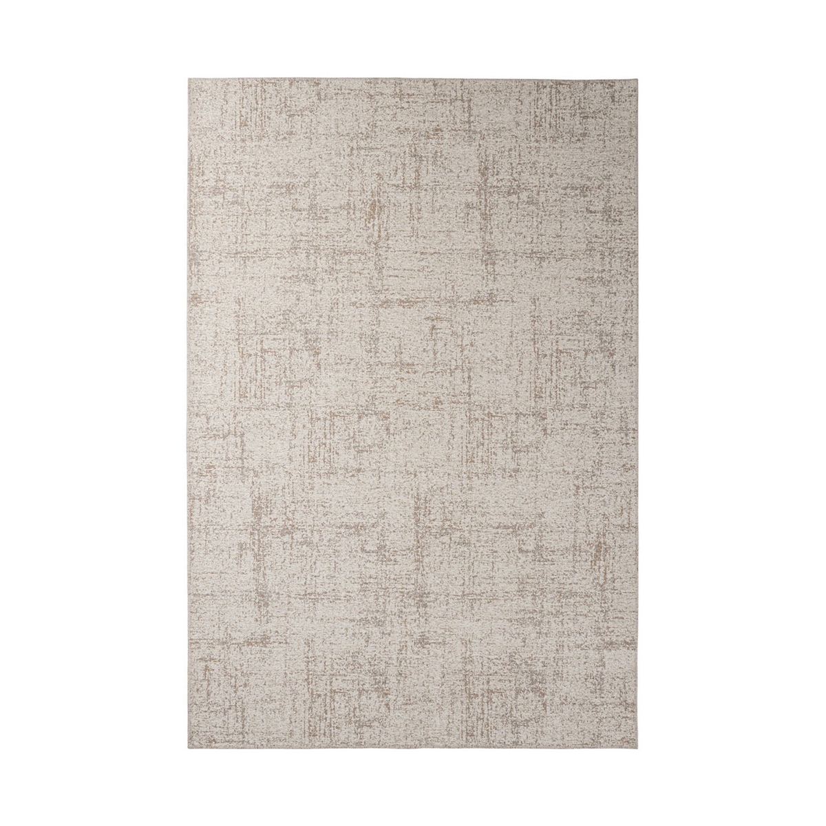 Moderne stuegulvtæppe 200x290cm i hør polyester grå Azra Kampagne