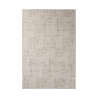 Moderne stuegulvtæppe 200x290cm i hør polyester grå Azra Kampagne