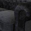 Chesterfield 2 personer design sofa velvet stof forskellige farver Billig