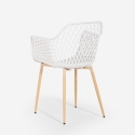 Moderne køkkenstol i design med armlæn i polypropylen Vetra Model
