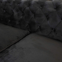 Chesterfield 2 personer design sofa velvet stof forskellige farver 