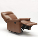 Aurora Relax design lænestol eco læder indbygget fodskammel vippefunktion Udvalg