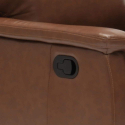 Aurora Relax design lænestol eco læder indbygget fodskammel vippefunktion Mængderabat