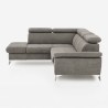 Moderne sovesofa med chaiselong, opbevaring til venstre, Vera - 3-personers Model
