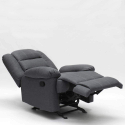Sofia Relax design lænestol stofbetræk indbygget fodskammel vippefunktion Udvalg