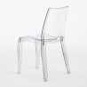 Cristal Light Grand Soleil stabelbar gennemsigtig spisebord stol plast Pris