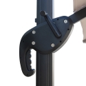 Deluxe roterbar parasol med sidearm 3x4 til haven Udsalg