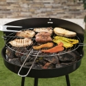 Kulgrill med justerbar rund grillrist Ø 38 cm Grato På Tilbud