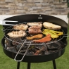 Kulgrill med justerbar rund grillrist Ø 38 cm Grato På Tilbud