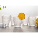 Sæt med 6 vandglas i dekoreret glas 325 ml Roma På Tilbud
