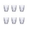 Sæt med 6 vandglas 340 ml i klart glas Celine Kampagne