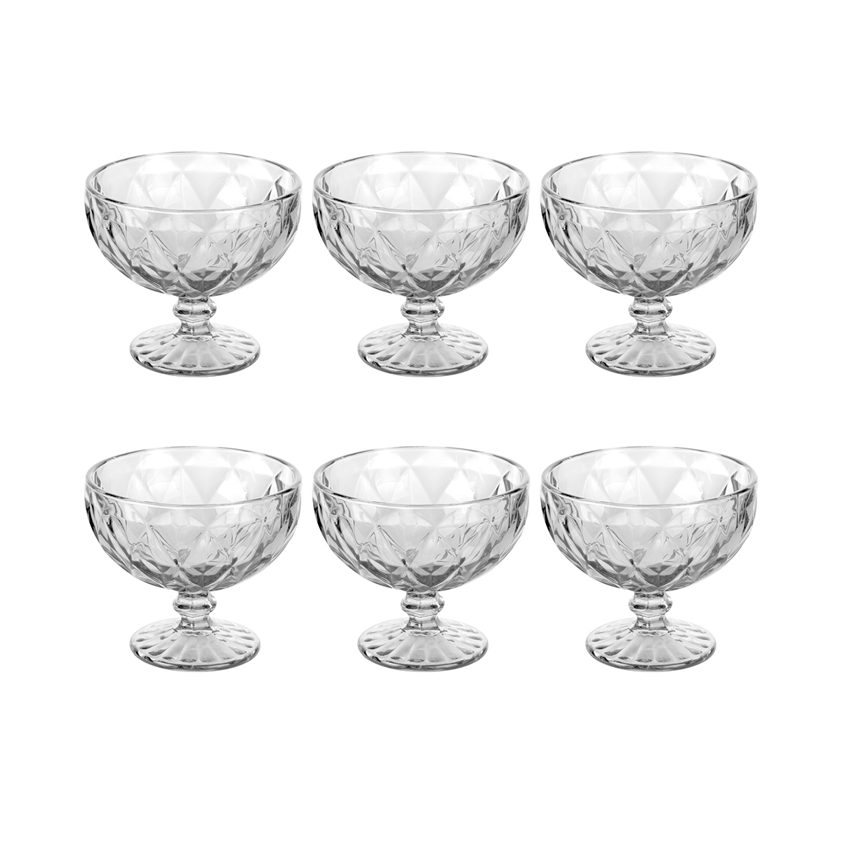 Sæt med 6 isglas 400ml i klart glas Elizabeth Kampagne Sæt med 6 isglas 400ml i klart glas Elizabeth Kampagne