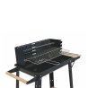 Kulgrill med hjul og justerbar rist 48x28cm Noxor Udsalg