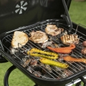 Kulgrill med hjul og låg 49x83x47cm Toska På Tilbud