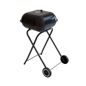 Kulgrill med hjul og låg 49x83x47cm Toska Udvalg