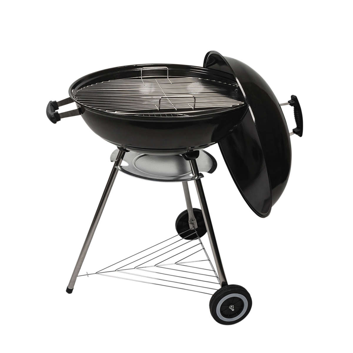 Rund kulgrill 55cm med låg og hjul Ardena Kampagne Rund kulgrill 55cm med låg og hjul Ardena Kampagne