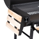 Kulgrill med låg, hjul og 2 træhylder Matambre Valgfri