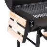 Kulgrill med låg, hjul og 2 træhylder Matambre Valgfri