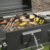 Grilla kulgrill med låg, justerbar rist og hjul På Tilbud