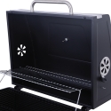 Grilla kulgrill med låg, justerbar rist og hjul Model