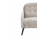 2-personers sofa i vintage velourstof mokkafarvet Zelto Rabatter
