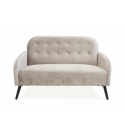 2-personers sofa i vintage velourstof mokkafarvet Zelto Tilbud