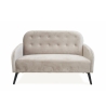 2-personers sofa i vintage velourstof mokkafarvet Zelto Tilbud