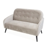 2-personers sofa i vintage velourstof mokkafarvet Zelto Udsalg