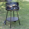 Pipra rund kulgrill med justerbar rist Ø 48 cm og hjul På Tilbud