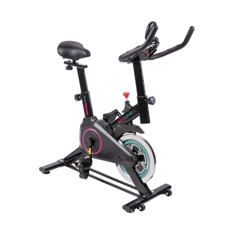 Fitnesstræningscykel Striva med 4 kg svinghjul, 5-funktions display og smartphoneholder Kampagne