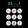 Multifunktionel mavebænk til fitness 22-i-1 sammenklappelig Power Fit Model