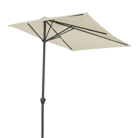 Udendørs parasol til terrasse og altan 250x125x227cm Half Cuba Kampagne