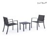 Havesæt med 2 moderne stole og bord 45x45 cm Bizzotto Auri Kampagne