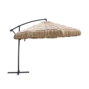 Hængende haveparasol 3m raffia-effekt Kiso Plus Kampagne