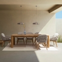 Udendørs rektangulært tæppe beige orange 160x230cm Bizzotto Kino På Tilbud