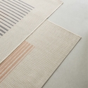 Udendørs rektangulært tæppe beige orange 160x230cm Bizzotto Kino Udsalg