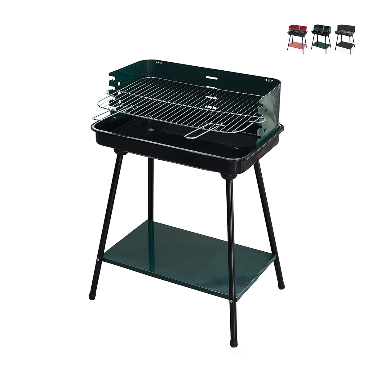 Kulgrill med justerbar rist 58x38xh82cm Grilza Kampagne Kulgrill med justerbar rist 58x38xh82cm Grilza Kampagne