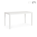 Moderne rektangulært udendørsbord 130x68cm i aluminium Bizzotto Hilde Kampagne