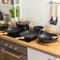 Sæt med 10 non-stick aluminiumsgryder Fuji Valgfri
