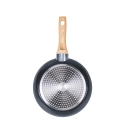 Sæt med 2 sorte non-stick aluminiumpander med træhåndtag Fuji Udsalg