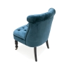 Vintage loungestol i velourlook med 2 hjul Vesta 