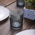 Sæt med 6 glas i glas 340 ml med dekoreret overflade Edinburgh Model