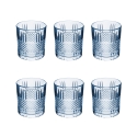 Sæt med 6 glas til vand 340 ml i dekoreret glas Dublin Rabatter